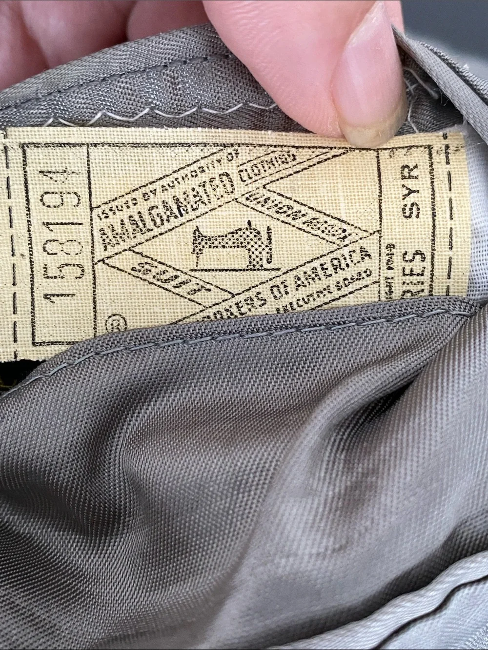 VTG 60s 70s Givenchy Light GreyPinstripe Wool Sport Coat America (ACWA) Union